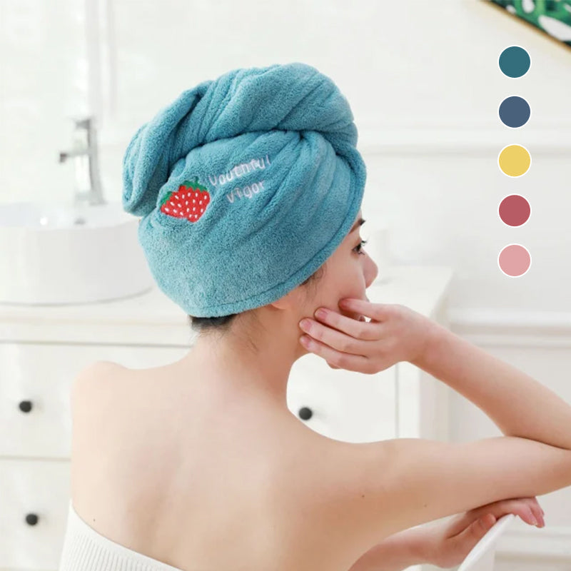 Quick-Drying Hair Towel Wrap - Super Absorbent | Protects Hair