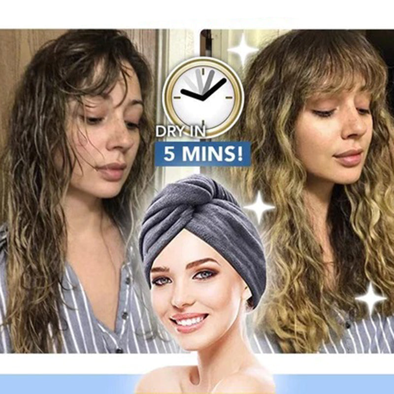 Quick-Drying Hair Towel Wrap - Super Absorbent | Protects Hair