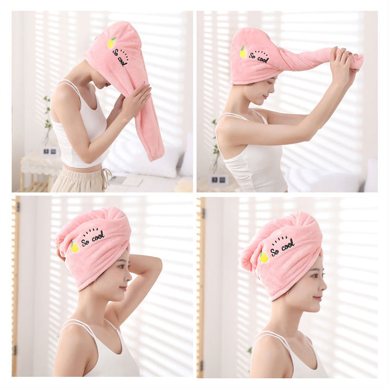 Quick-Drying Hair Towel Wrap - Super Absorbent | Protects Hair
