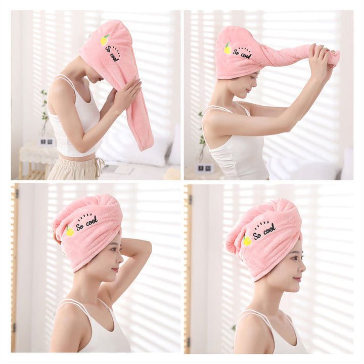 Quick-Drying Hair Towel Wrap - Super Absorbent | Protects Hair