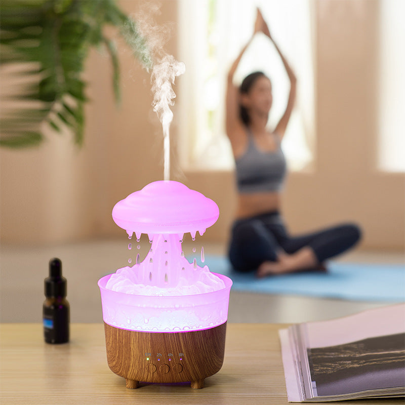 Rain Cloud Humidifier Lamp with LED Light and Raindrop Sound