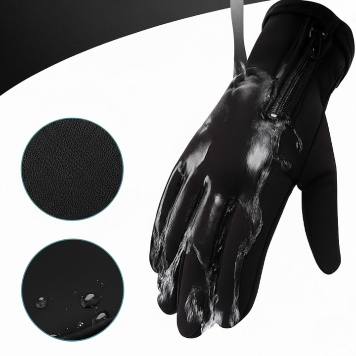 Rechargeable Battery-Heated Gloves with Waterproof Touchscreen and Water-Resistant Grip