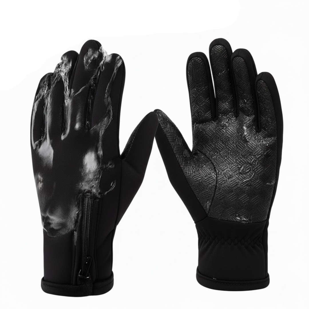Rechargeable Battery-Heated Gloves with Waterproof Touchscreen and Water-Resistant Grip