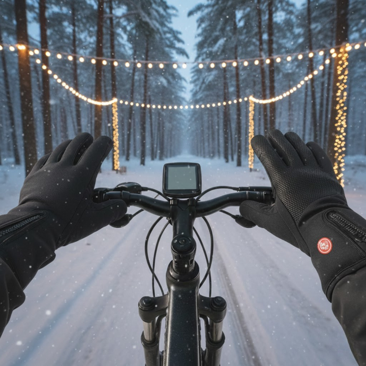 Rechargeable Battery-Heated Gloves with Waterproof Touchscreen and Water-Resistant Grip