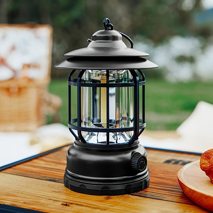 Rechargeable Camping Lantern with Adjustable Brightness and Touch Control, 6-Hour Battery
