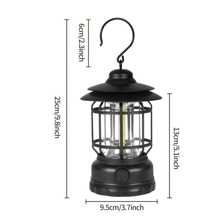 Rechargeable Camping Lantern with Adjustable Brightness and Touch Control, 6-Hour Battery