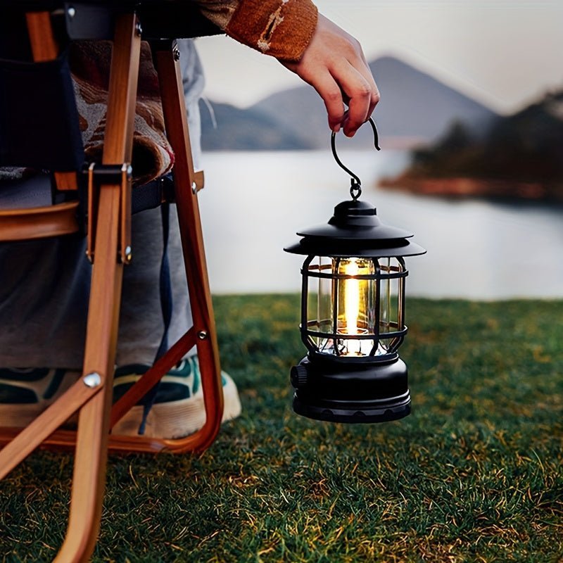 Rechargeable Camping Lantern with Adjustable Brightness and Touch Control, 6-Hour Battery