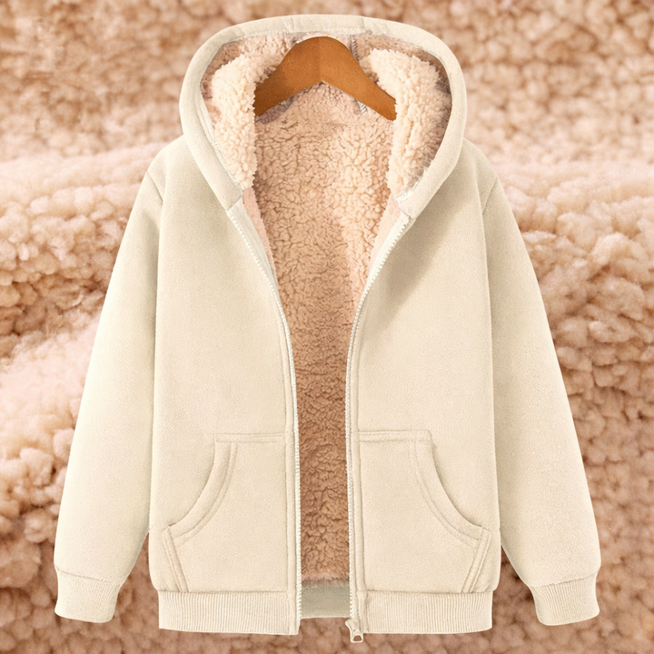 Regular Fit Hooded Zip Jacket with Lined Interior – Non-Bulky Silhouette