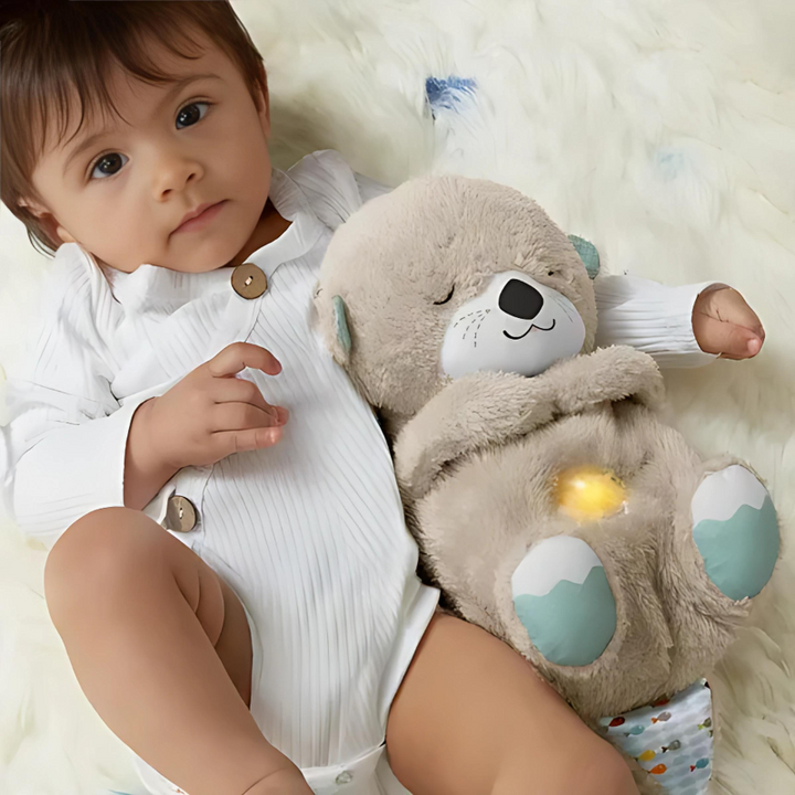 Relaxing Plush Toy with Breathing &amp; Night Light - Soothing