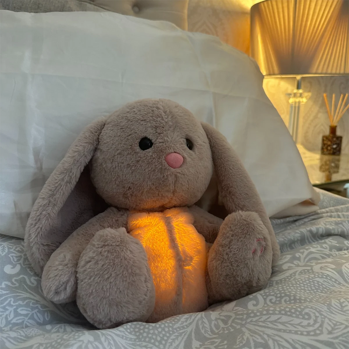 Relaxing Plush Toy with Breathing &amp; Night Light - Soothing