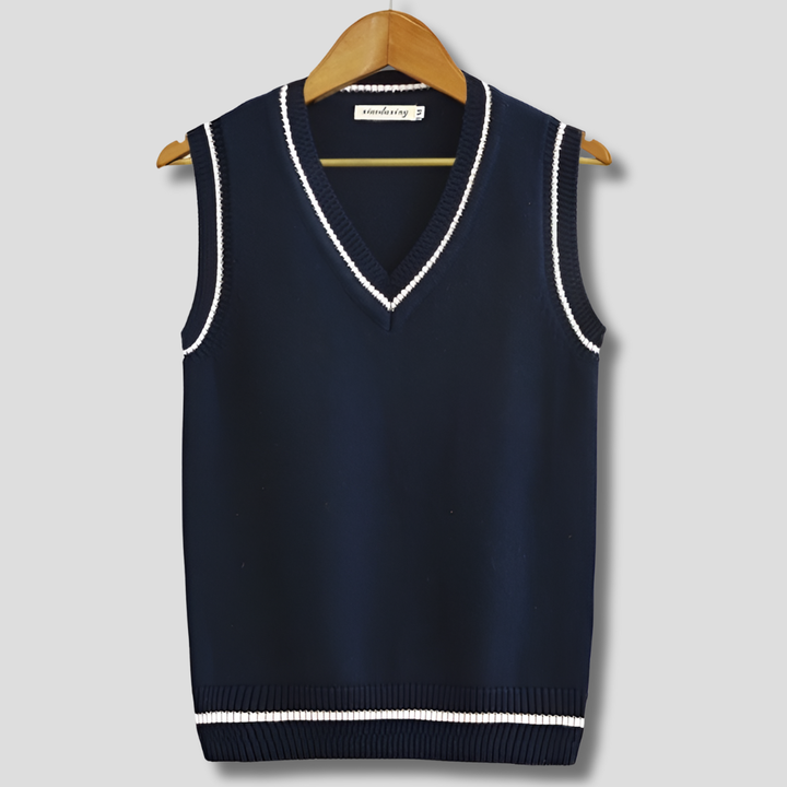 Retro Striped Preppy Sleeveless Sweater Vest