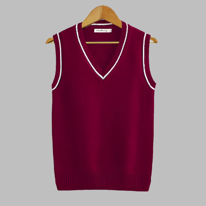 Retro Striped Preppy Sleeveless Sweater Vest