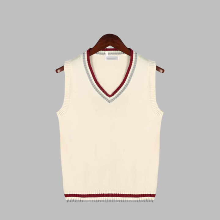 Retro Striped Preppy Sleeveless Sweater Vest
