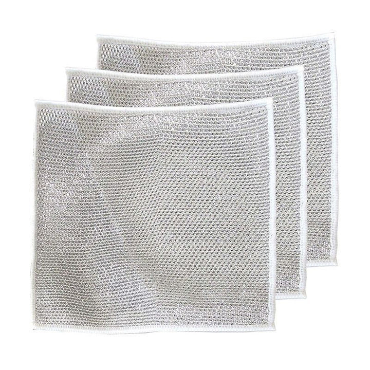 Reusable Non-Scratch Nylon Mesh Scrub Dishcloth Set
