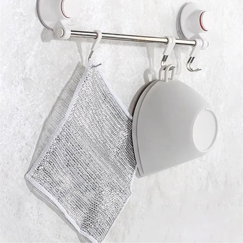 Reusable Non-Scratch Nylon Mesh Scrub Dishcloth Set