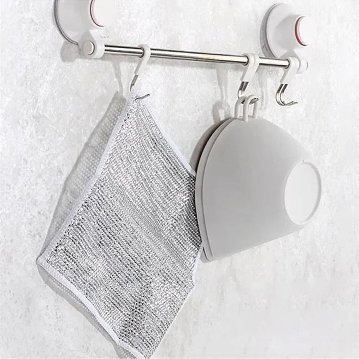 Reusable Non-Scratch Nylon Mesh Scrub Dishcloth Set