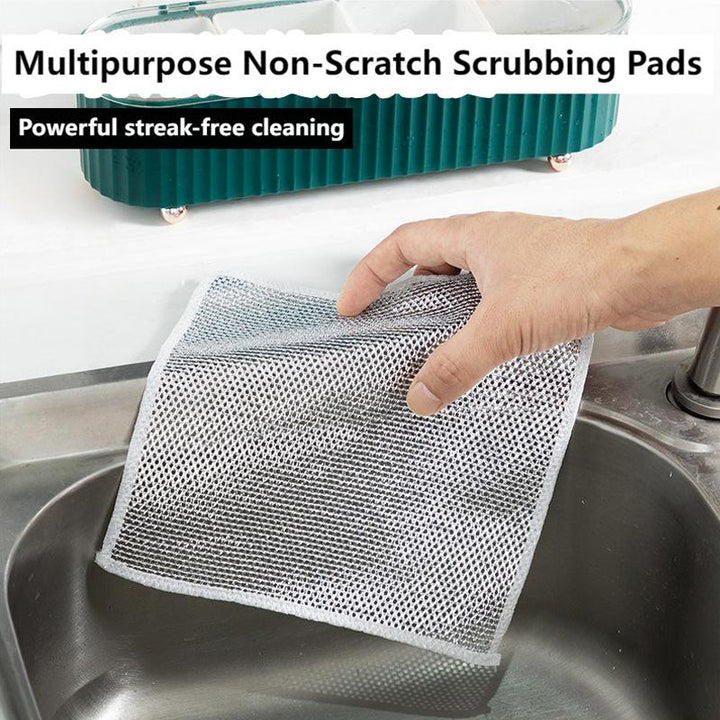 Reusable Non-Scratch Nylon Mesh Scrub Dishcloth Set