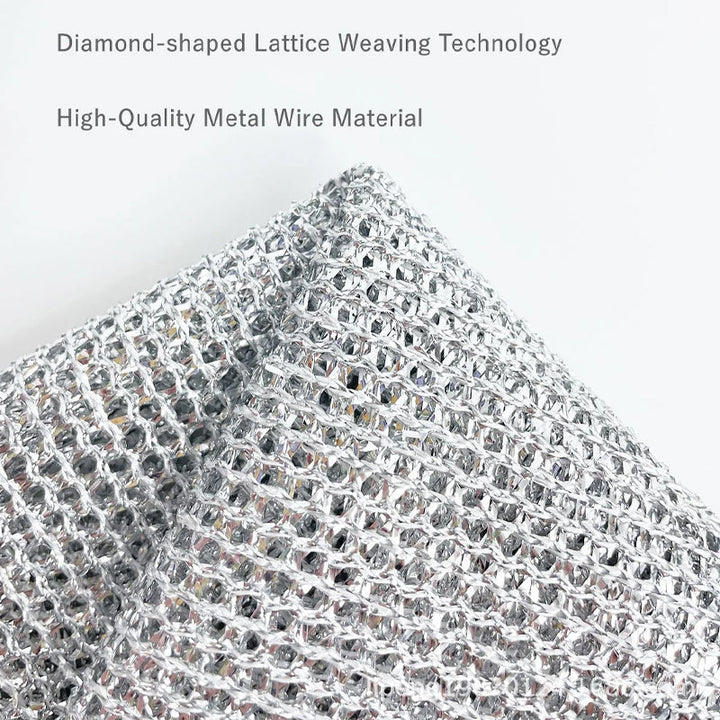 Reusable Non-Scratch Nylon Mesh Scrub Dishcloth Set