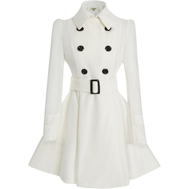 Reversible Wool Peacoat with Belt - Patty