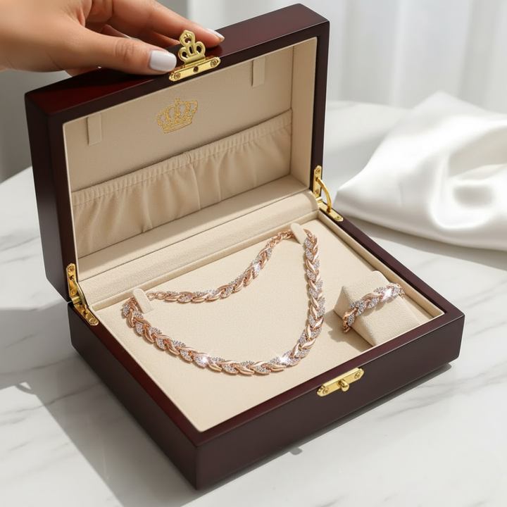 Rhinestone Fishtail Jewelry Set