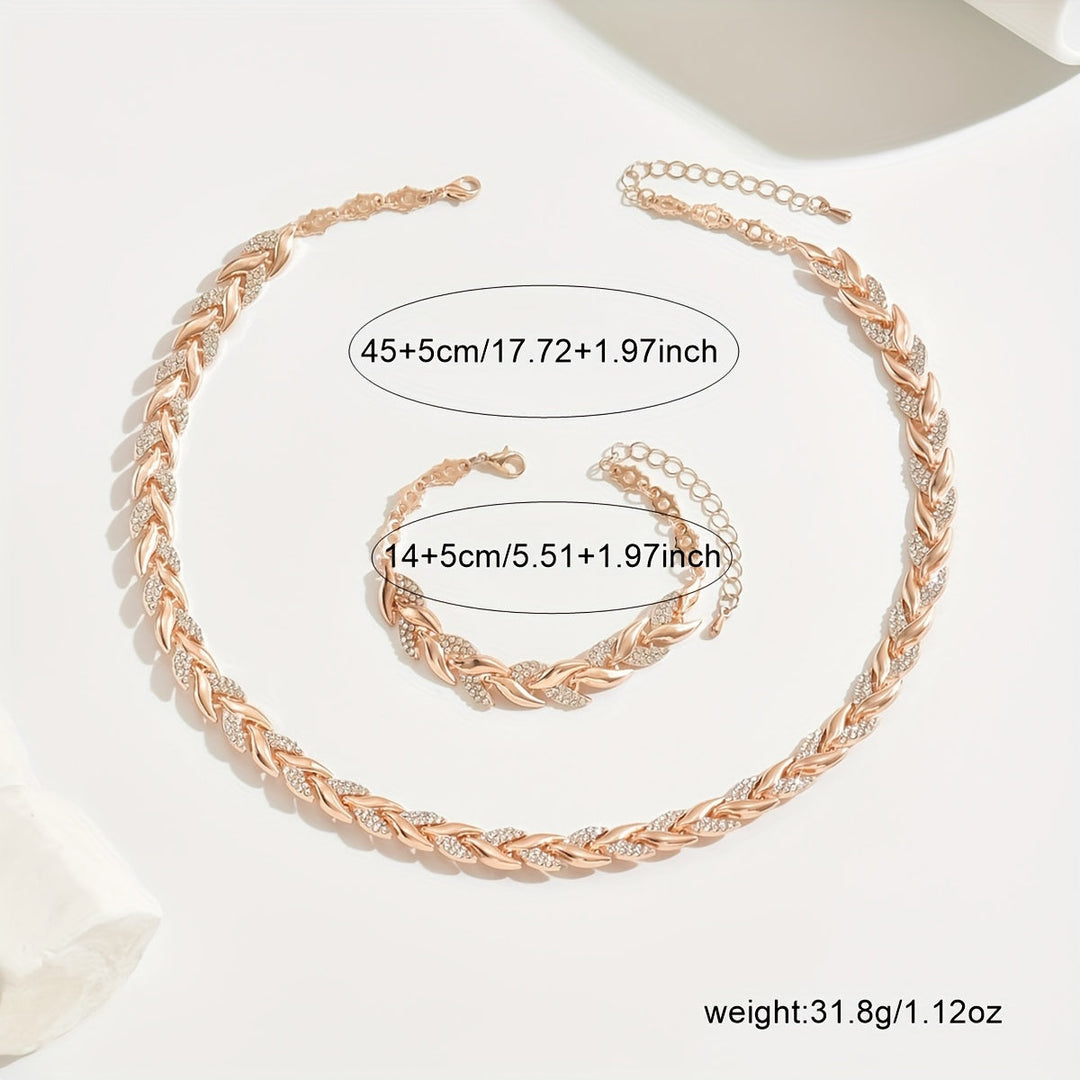 Rhinestone Fishtail Jewelry Set