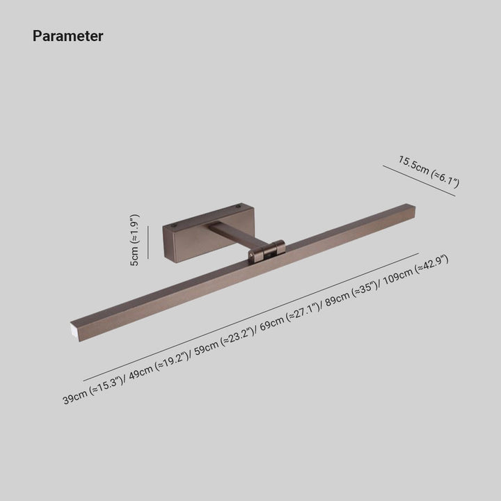 Rotatable LED Metal Bathroom Vanity Wall Lamp