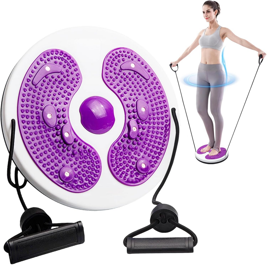 Rotating Balance Board with Resistance Bands