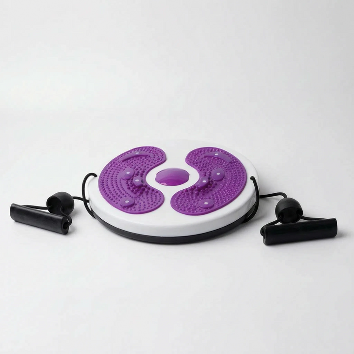 Rotating Balance Board with Resistance Bands