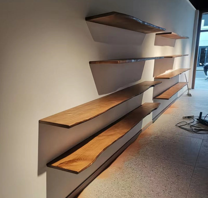 Rustic Australian Hardwood Wall Shelf