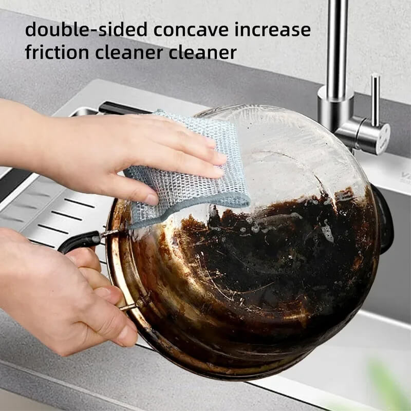 ScrubMaster - Multifunctional Dish Cloth Made of Steel Wire, Reusable &amp; Effective