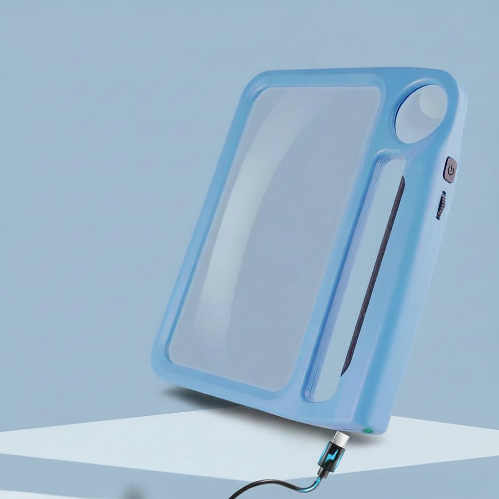 SEHKOMFORT – Handle magnifier with LED &amp; 5x/10x magnification for clear reading