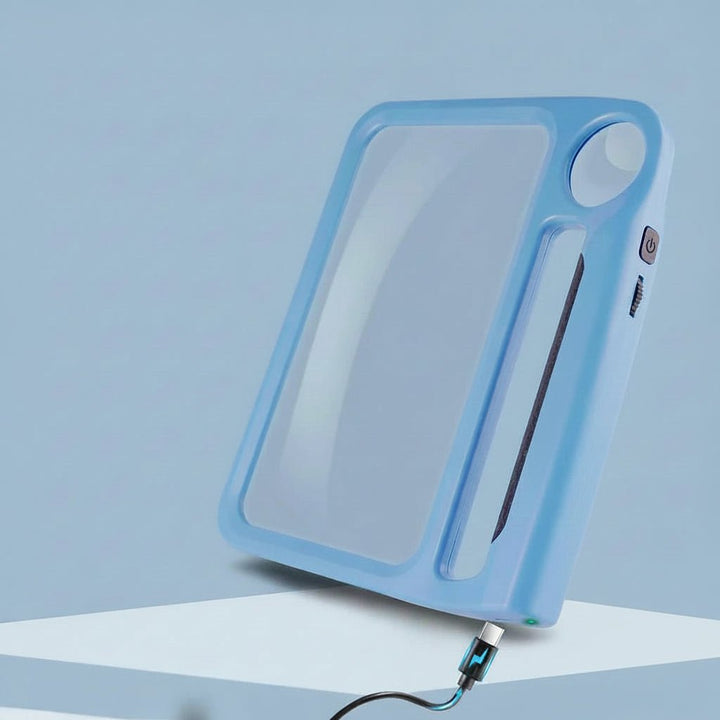 SEHKOMFORT – Handle magnifier with LED &amp; 5x/10x magnification for clear reading