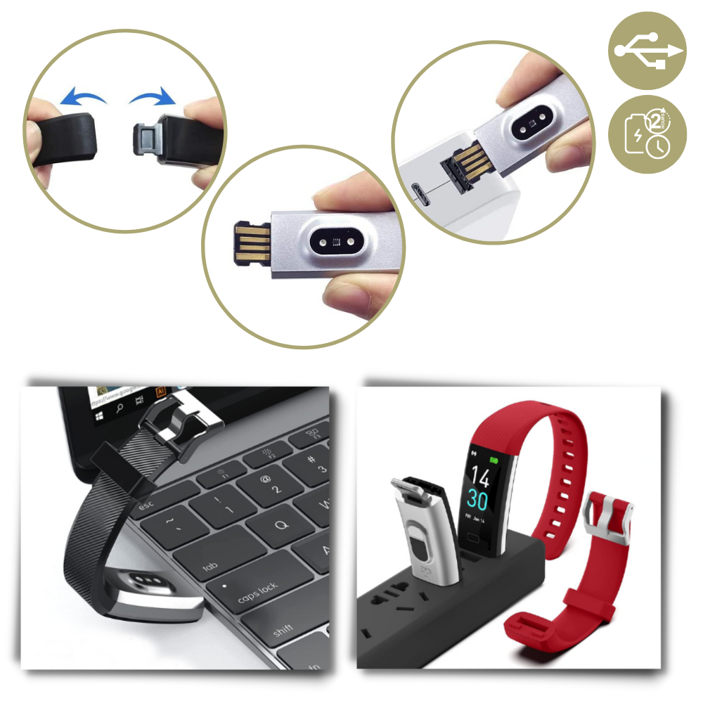 Senior Smartwatch with Health Monitor and Pedometer