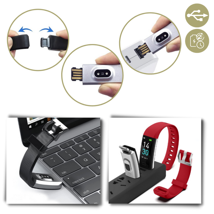 Senior Smartwatch with Health Monitor and Pedometer