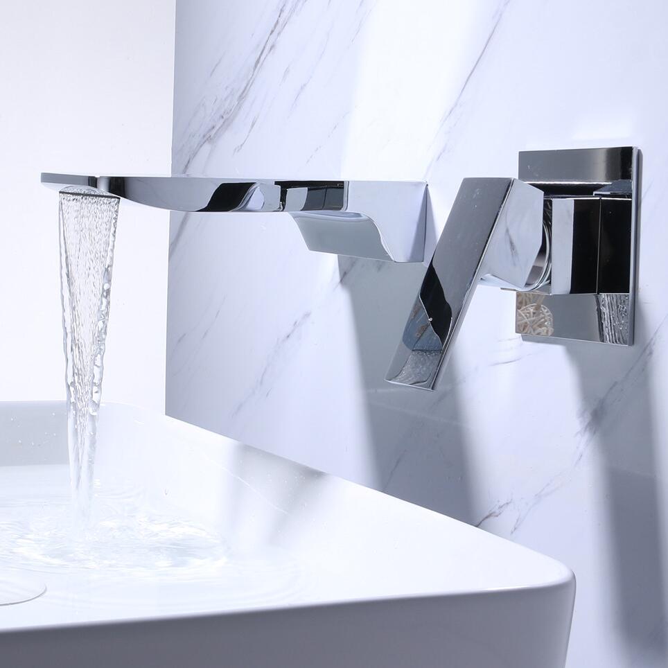 Sensor Wall-Mounted Waterfall Faucet Spout