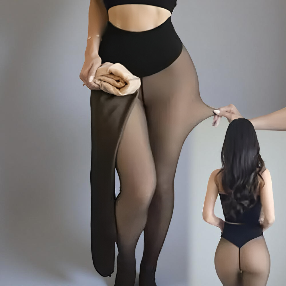 Sheer Look Winter-Lined Thermal Tights