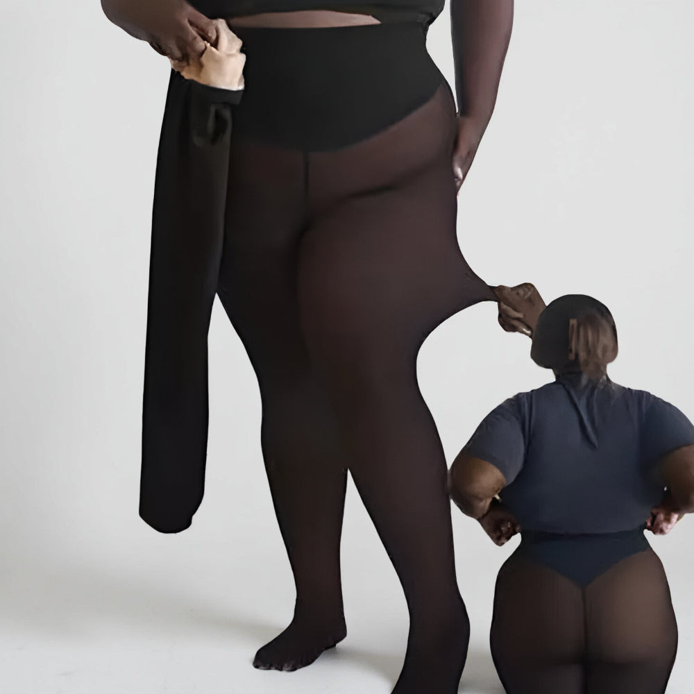 Sheer Look Winter-Lined Thermal Tights