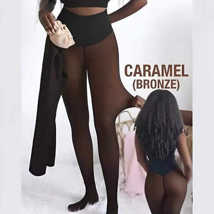 Sheer Look Winter-Lined Thermal Tights