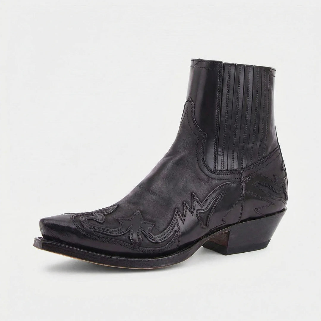 Short Pointed Toe Cowboy Boots