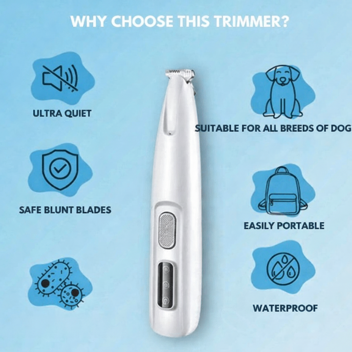 SILENTPET TRIMMER – Quiet Dog Clipper for Gentle Grooming