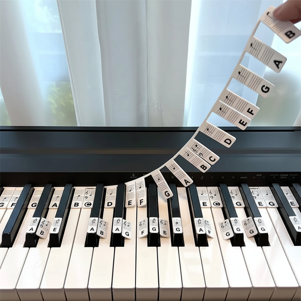Silicone Piano Keyboard Note Labels for Learning