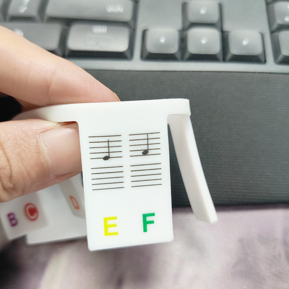 Silicone Piano Keyboard Note Labels for Learning