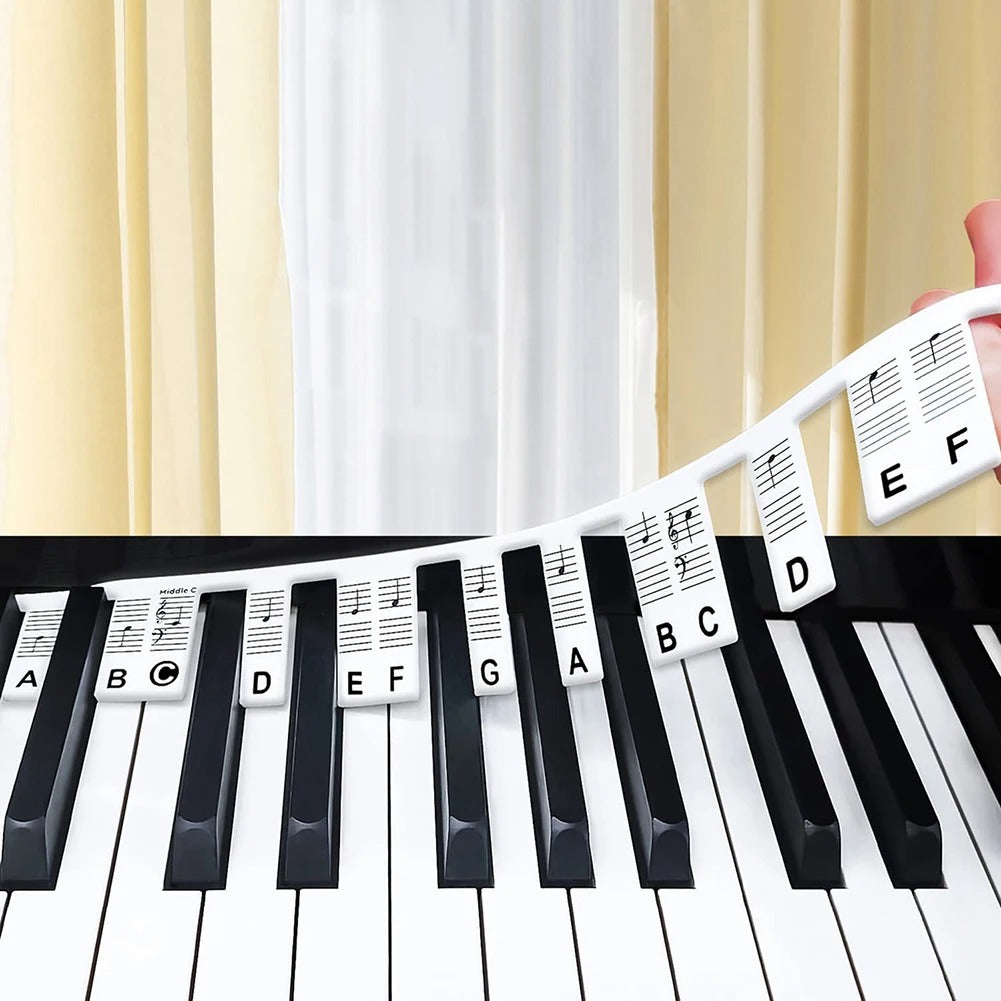 Silicone Piano Keyboard Note Labels for Learning