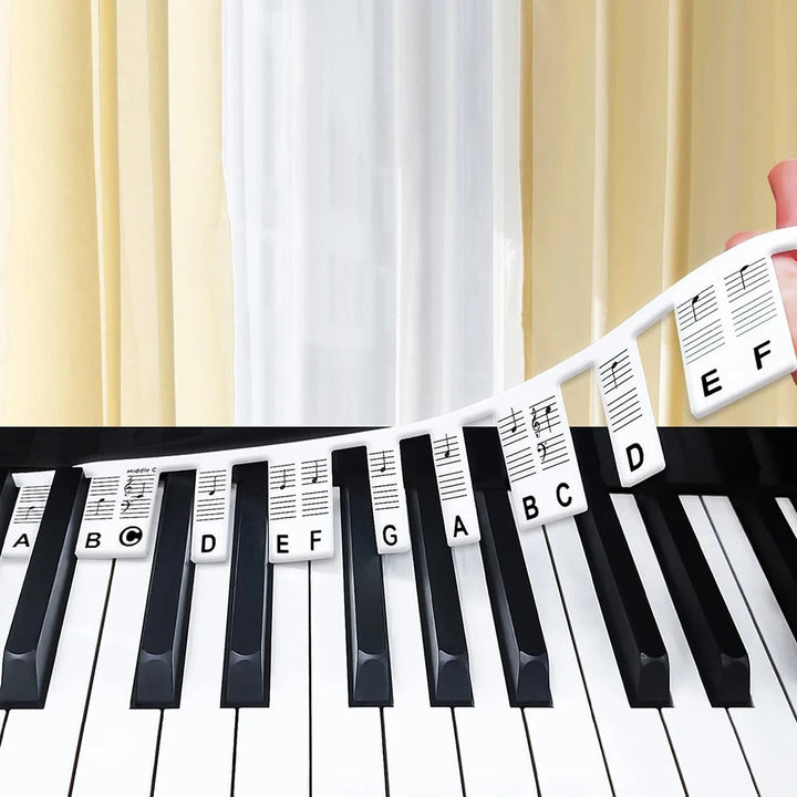 Silicone Piano Keyboard Note Labels for Learning