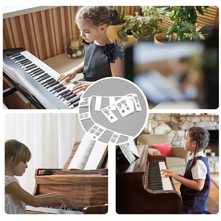Silicone Piano Keyboard Note Labels for Learning