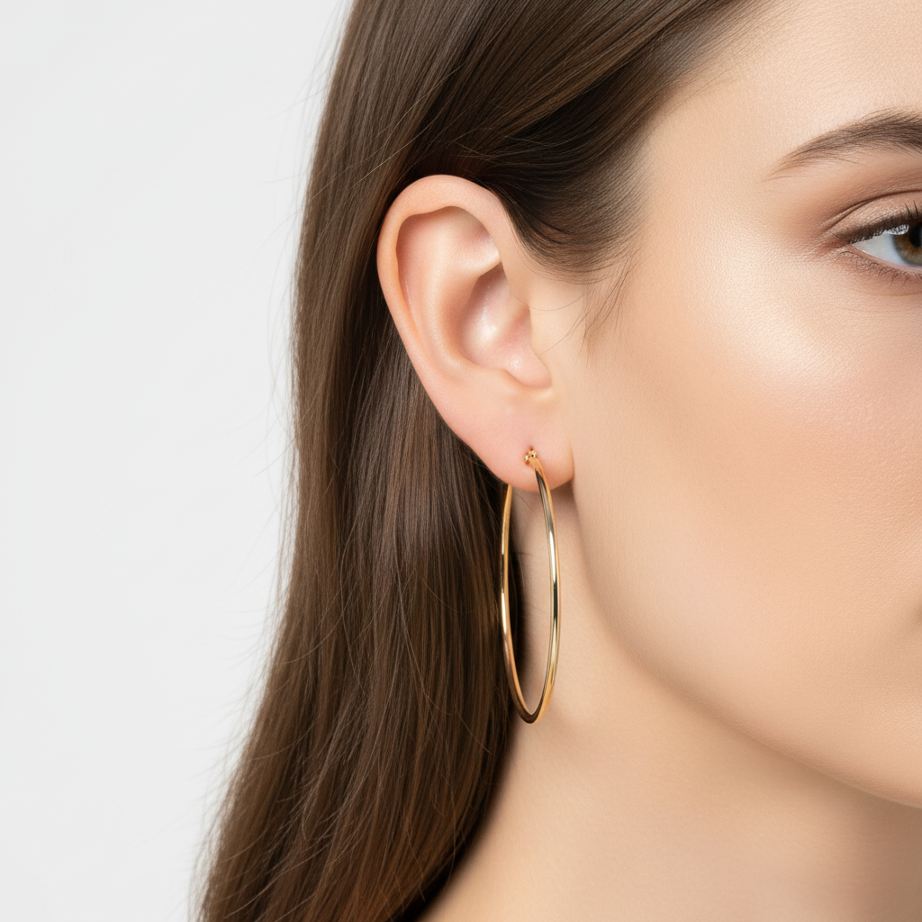 Silver Hoop Earrings