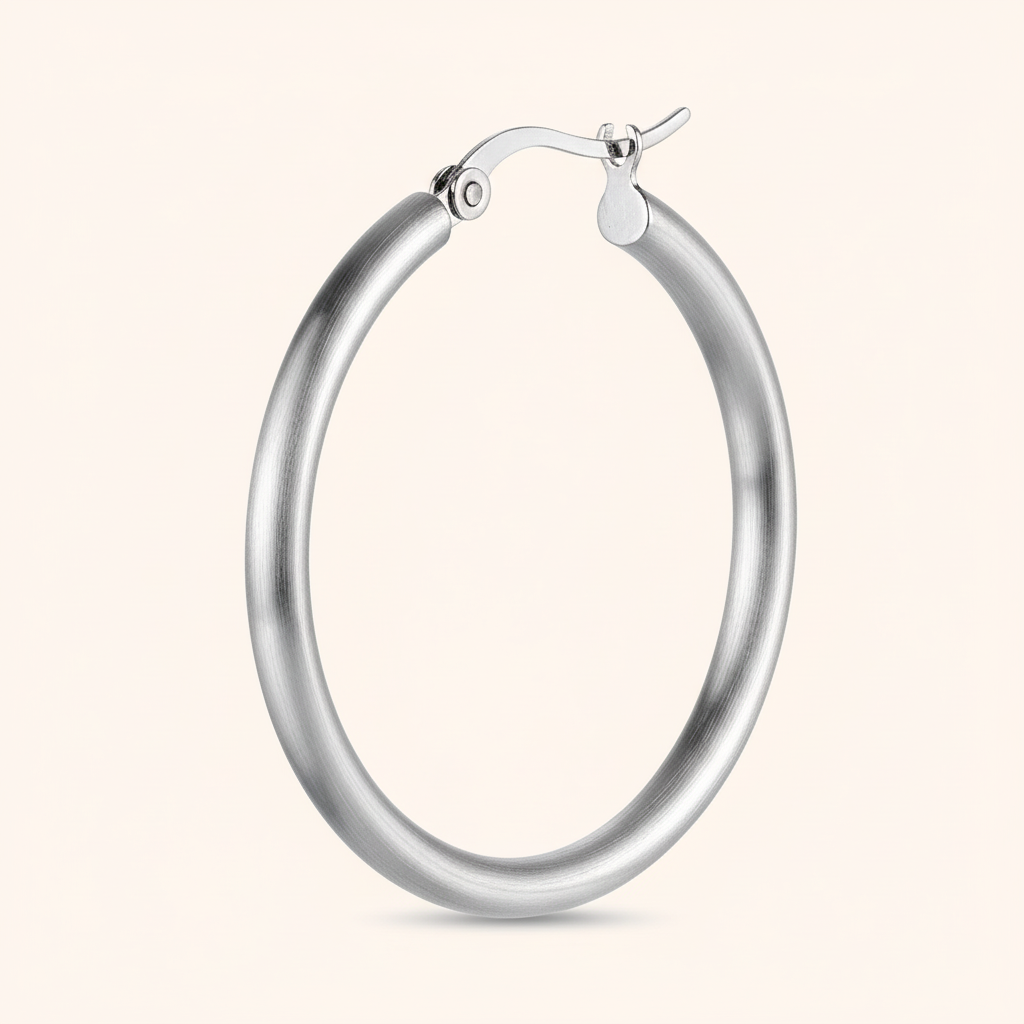 Silver Hoop Earrings