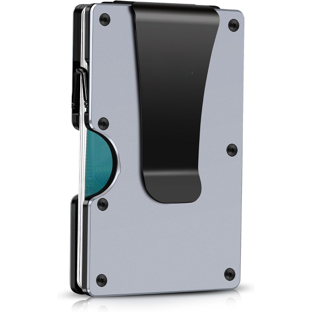 Slim RFID-Blocking Wallet made of Carbon Fibre with Money Clip - CarbonVault