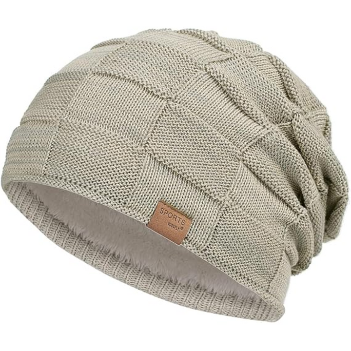 Slouch Beanie – Warm Knitted Winter Hat - Luca