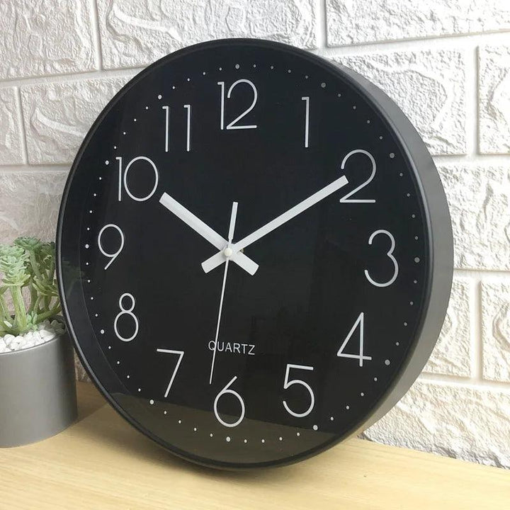 SMOOTHTIME – 12-inch silent, non-ticking wall clock for modern decor